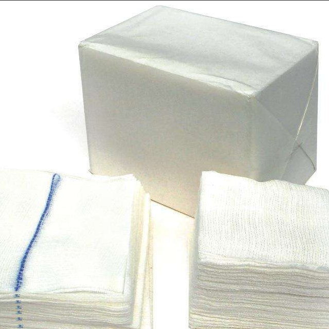 Certified medical wound care white absorbent sterile gauze swab pack