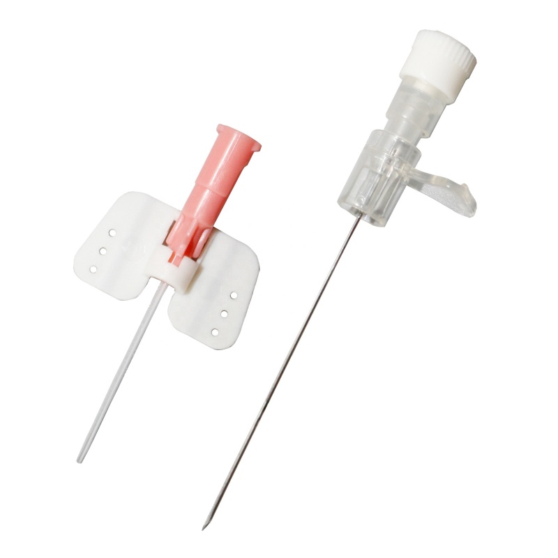 Parts of IV Medical Cannula Indwelling Needle Indwelling Hypoallergenic Catheter With Wings Needle