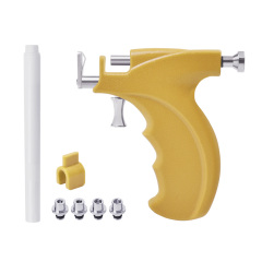 Ear Piercing Gun Ear Nose Navel Body Earring Gun And Accessories Yellow Piercing Gun Tools Kit