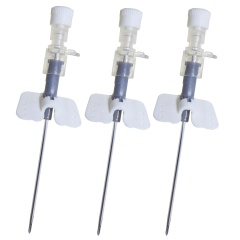 Parts of IV Medical Cannula Indwelling Needle Indwelling Hypoallergenic Catheter With Wings Needle