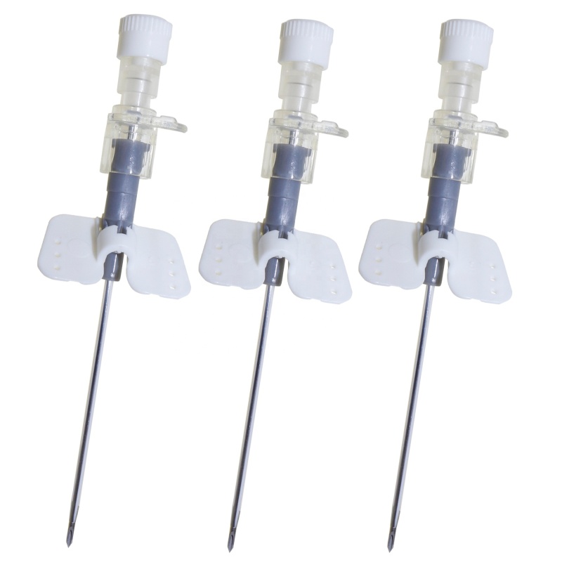 Parts of IV Medical Cannula Indwelling Needle Indwelling Hypoallergenic Catheter With Wings Needle