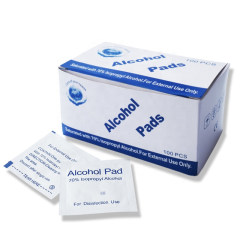Antiseptic Multiple Usage Alcohol Prep Pads 75% Isopropyl Ethyl prep pads for external use