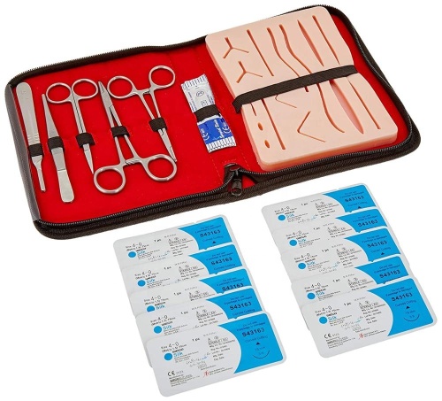 Suture Practice Kit for Medical Nursing School Students Surgical Suture Training with Suture Pad