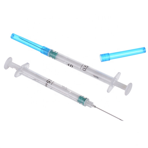 Disposable Sterile Syringes 1ml Luer Lock AD Safety Syringe