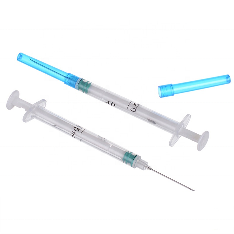 Disposable Sterile Syringes 1ml Luer Lock AD Safety Syringe