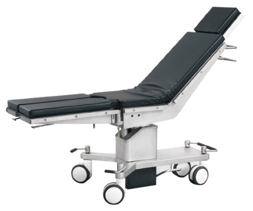 Medical equipments Hand Control Surgical Operating Table With Big Castors For Hospital Operating Room