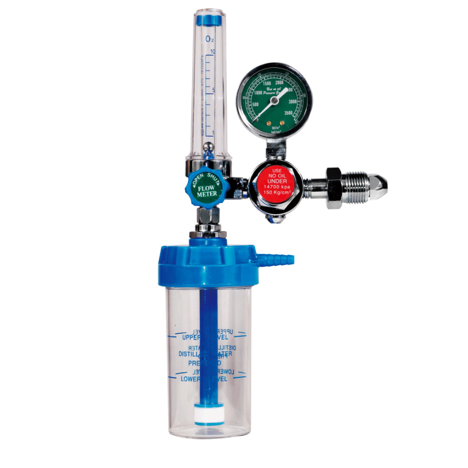 Indian Market Oxygen Pressure Regulator With Flow Meter For Oxygen Cylinder 2877