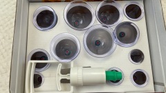 Cupping machine in 12 bottles