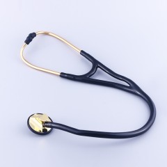 Medical instruments stethoscope gold-plated cardiologist stethoscope