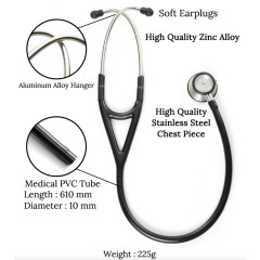 Double-purpose double-headed double-sided stethoscope stainless steel stethoscope professional stethoscope