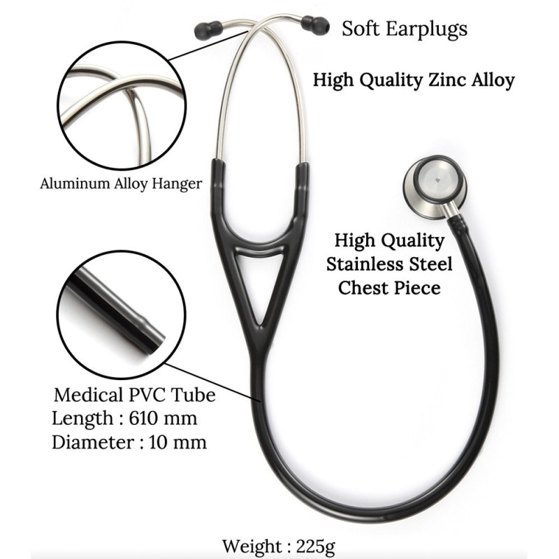 Double-purpose double-headed double-sided stethoscope stainless steel stethoscope professional stethoscope