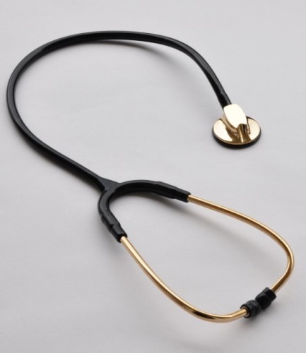 Aluminum single listening stethoscope, multicolor optional, teaching stethoscope