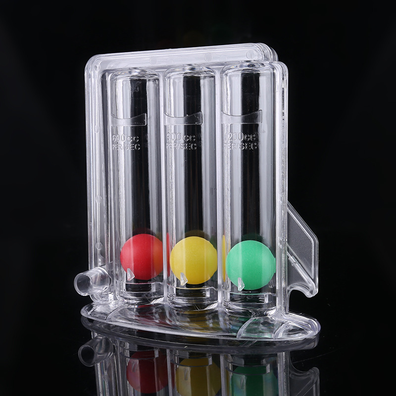 Three Ball Medical Incentive Deep Breathing Exerciser Spirometer incentive spirometer