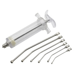 20 50ml Feeding Bird Needle Gavage Veterinary Animal Parrot Curved Syringe