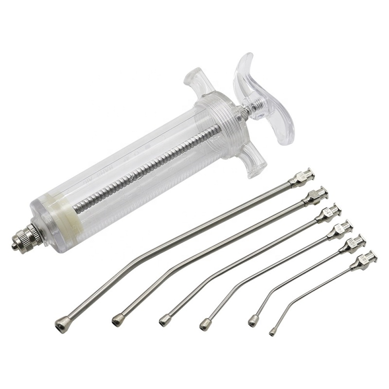 20 50ml Feeding Bird Needle Gavage Veterinary Animal Parrot Curved Syringe