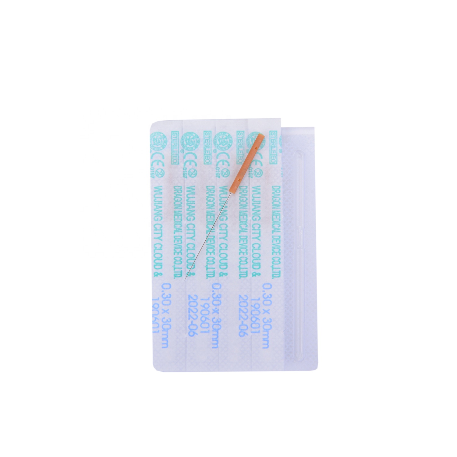 Disposable Sterile Plastic Handle Needles Acupuncture Needles Without Guide Tube