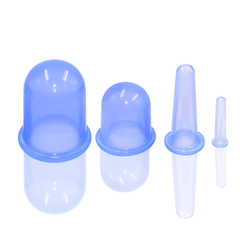 4pcs Face Cupping Set Vacuum Therapy Cupping Chinese Medical Traditional silicone cupping