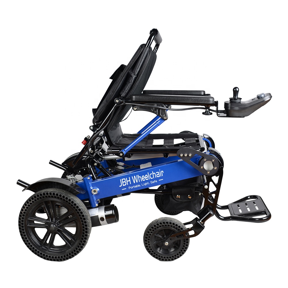handicapped automatic folding lightweight electronic power wheelchair for disabled and elderly