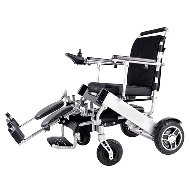 Most Popular Products 4 Wheels Aluminium Lightweight 360W Motor Motorized Wheelchair for Elderly Disabled Travel and Homecare