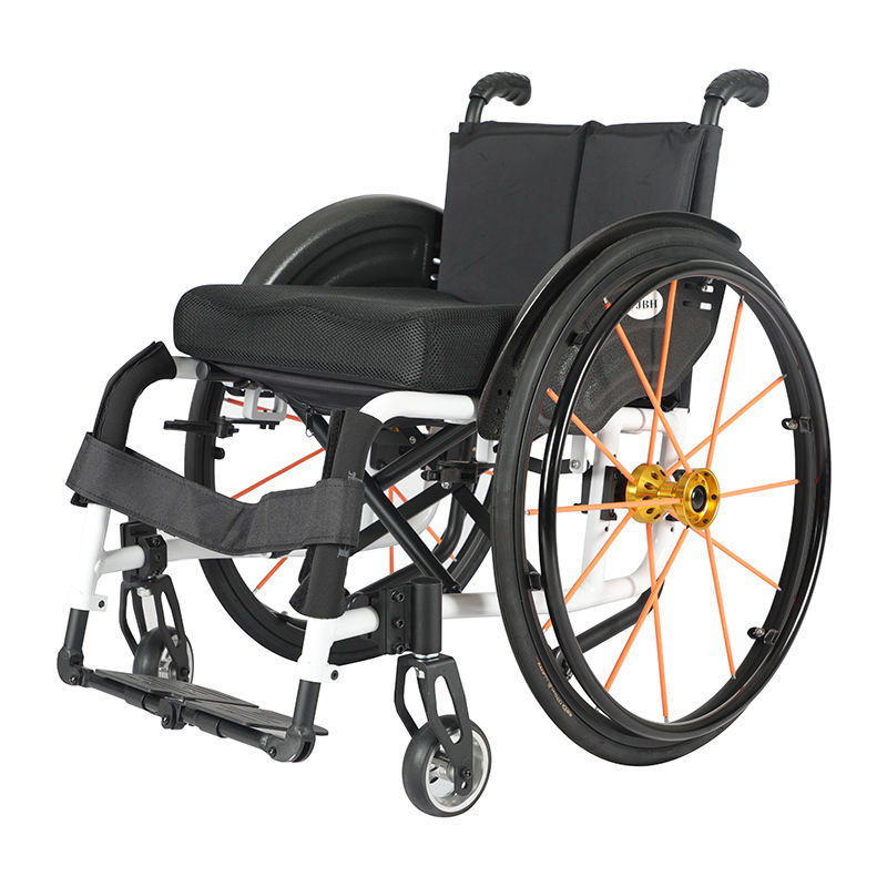 Sports marathons use wheelchairs that are portable and collapsible