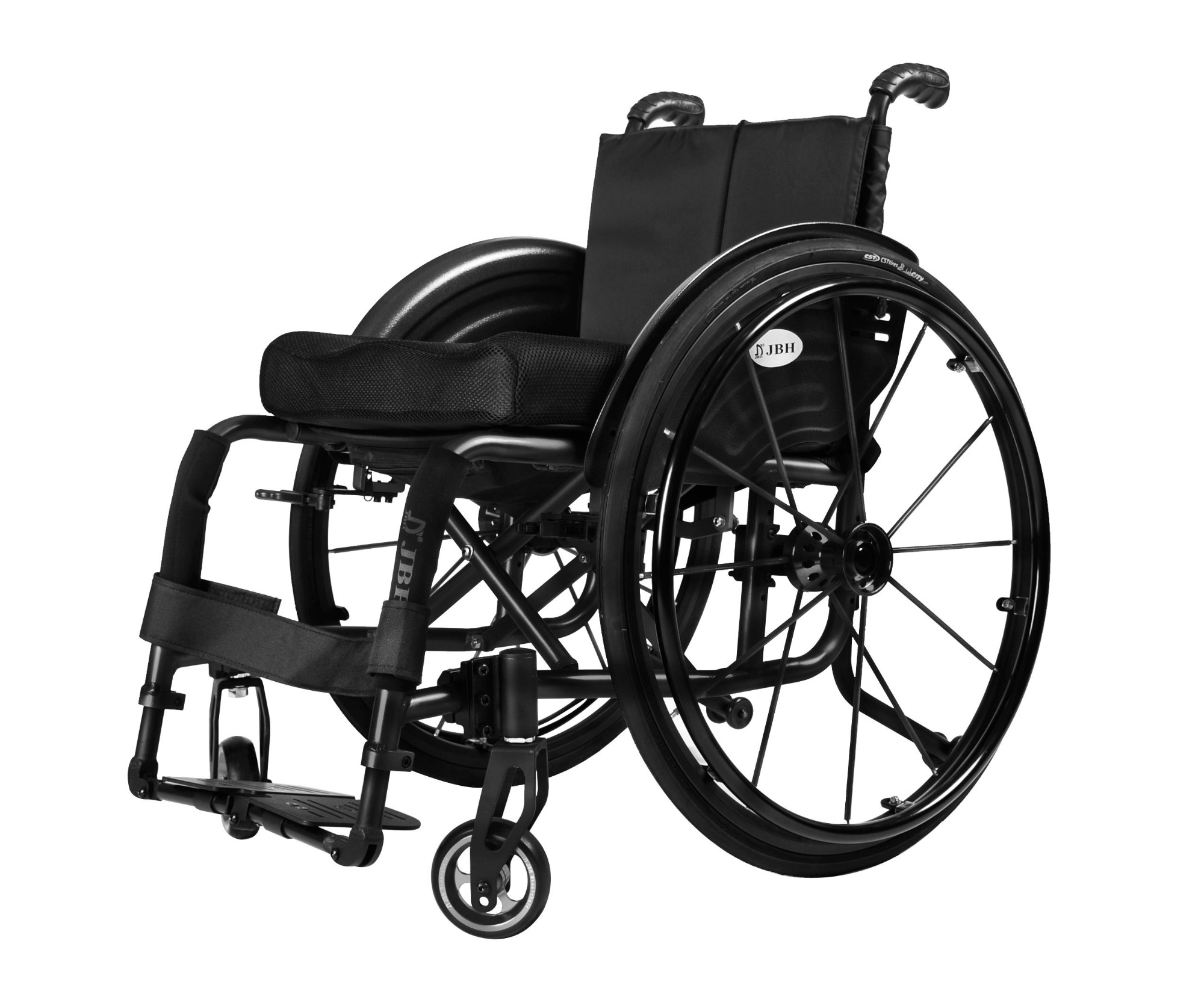 Sports marathons use wheelchairs that are portable and collapsible
