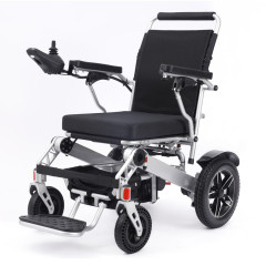 High quality elderly disabled light aluminum folding battery durable remote control electric wheelchair
