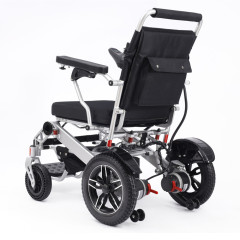 High quality elderly disabled light aluminum folding battery durable remote control electric wheelchair