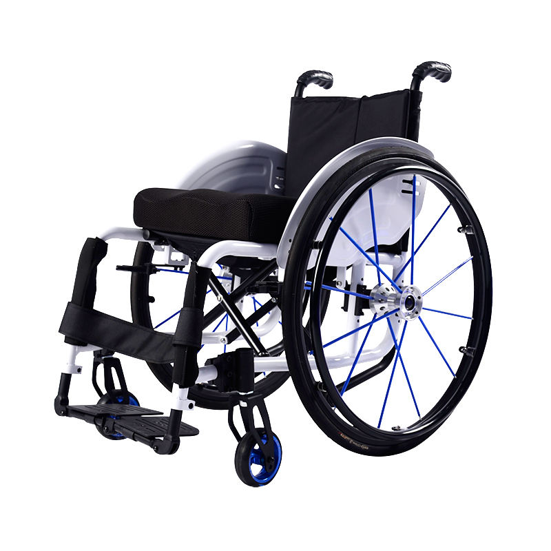 Sports marathons use wheelchairs that are portable and collapsible