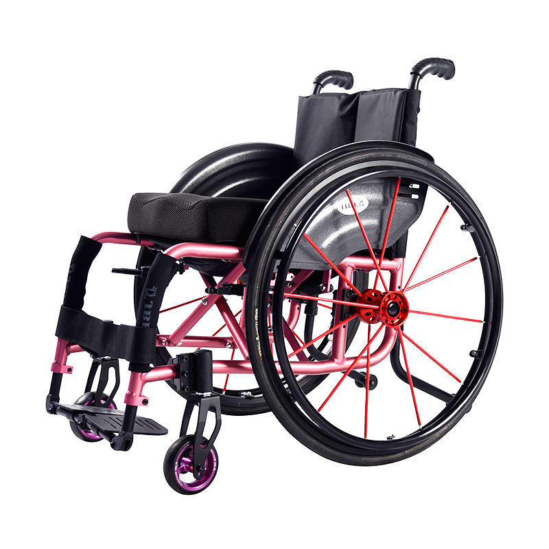 Sports marathons use wheelchairs that are portable and collapsible