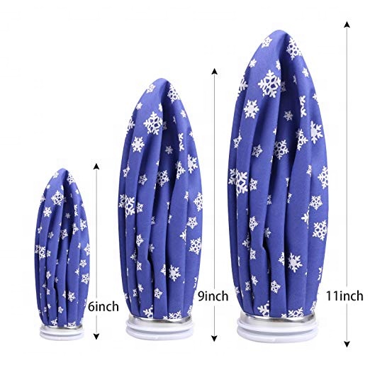 Reusable Sports knee Ice Pack Cooling Cap Bag Swelling Pain Injury Relief