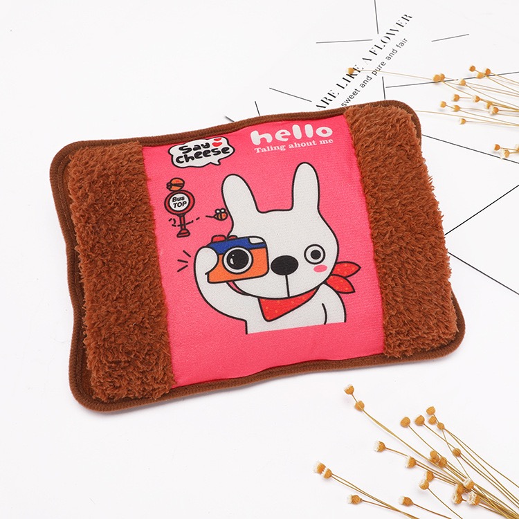 Rechargeable Hot Water Bag Heat Pack Electric Hand Warmer with Cover,