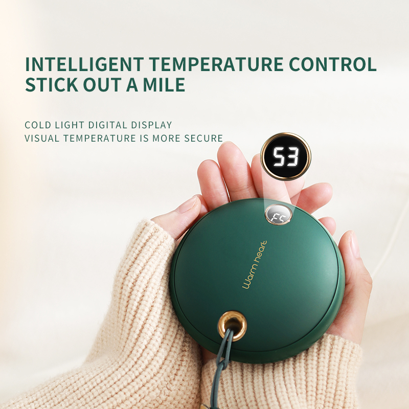 Winter Hot USB Rechargeable Reusable Cute Mini Pocket Hand Warmer Portable 5000mAh Electric Power Bank Hand Warmer