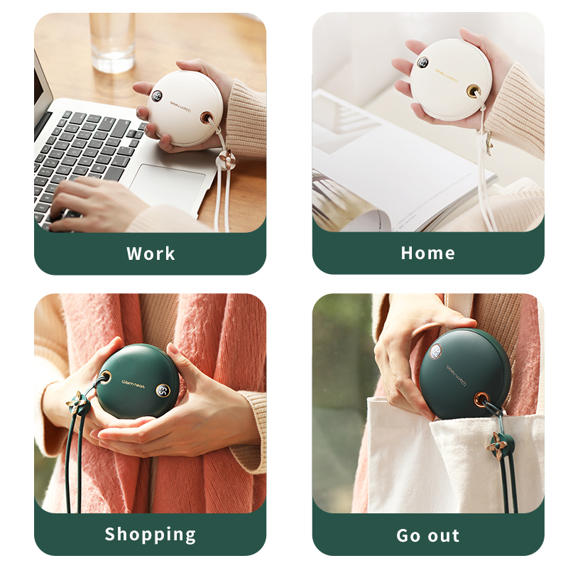 Winter Hot USB Rechargeable Reusable Cute Mini Pocket Hand Warmer Portable 5000mAh Electric Power Bank Hand Warmer