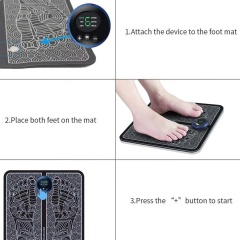 best selling product 2021 ems foot massager mat for feet leg reshaping massage