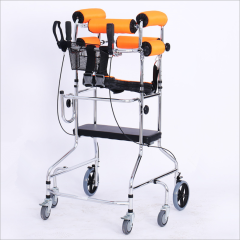 Stand Frame with Seat Wheel Rehabilitation Device Folding Height Adjustable Lower Limb Disabled