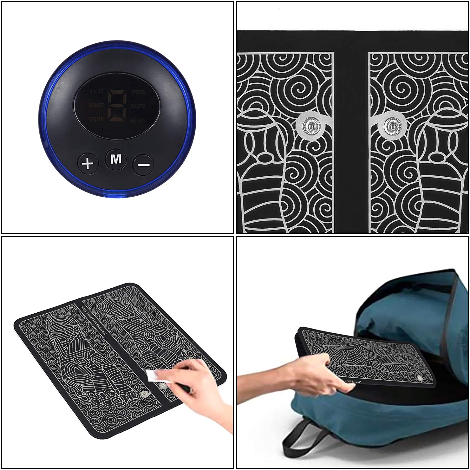 best selling product 2021 ems foot massager mat for feet leg reshaping massage