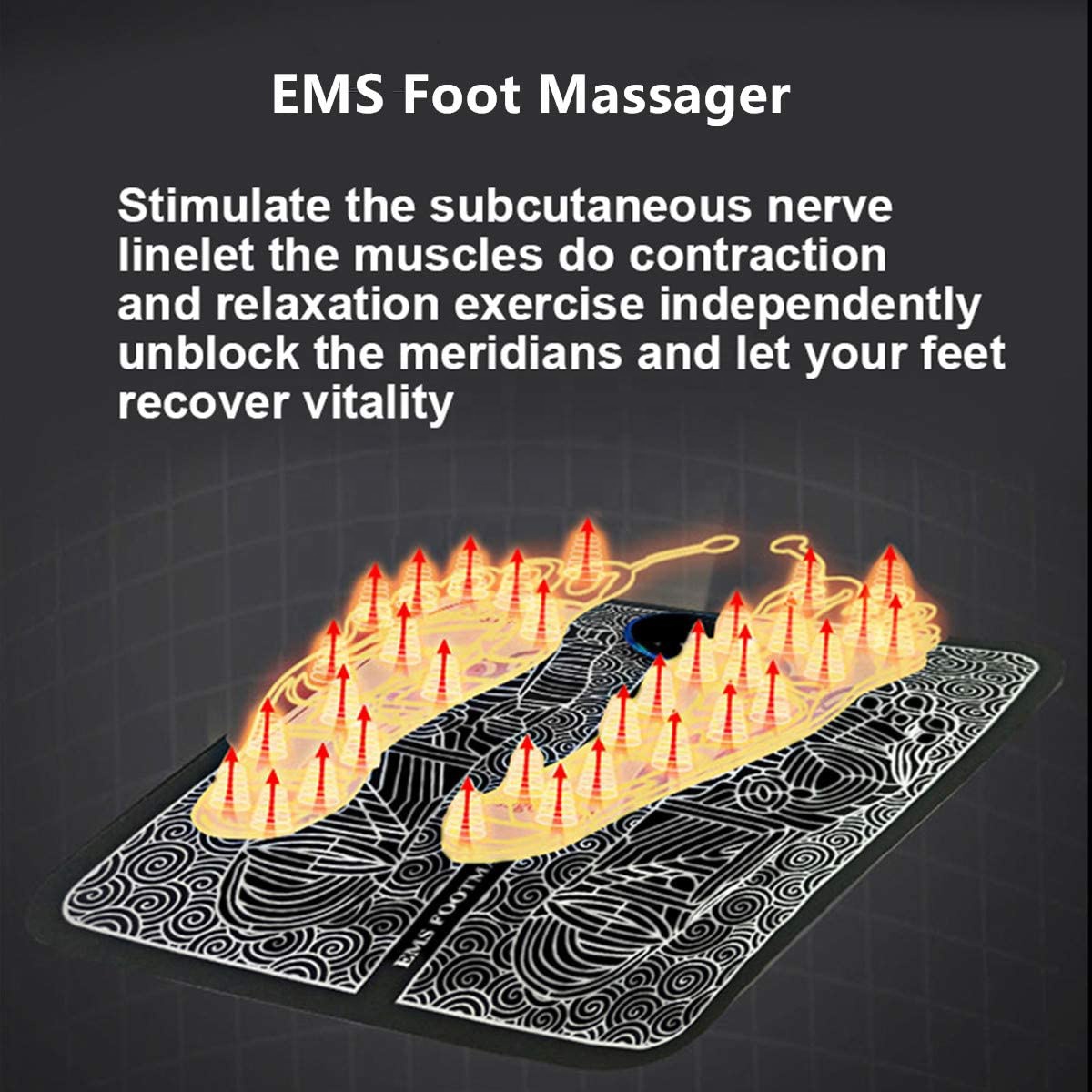 best selling product 2021 ems foot massager mat for feet leg reshaping massage