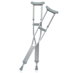 Multi-Position Height Adjustable Aluminum Walking Stick TPR Armpit Bracket Elbow Crutch Axillary Underarm Crutches
