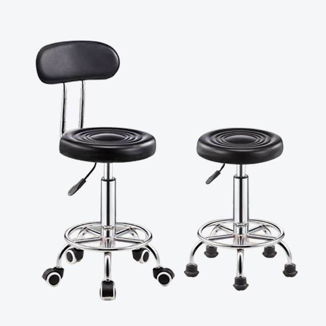 Hospital Furniture Stainless Steel Lifting Medical Mobile Doctor Stool With Castors