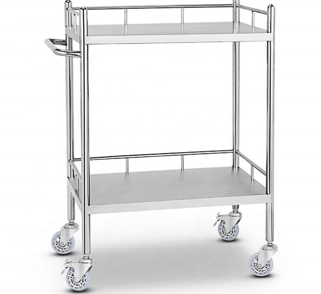 hospital furniture record trolley rolling trolley with drawers hospital trolley