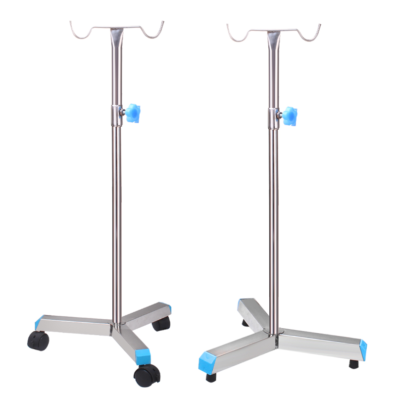 Hot sell stainless steel adjustable height hospital infusion stand/IV pole drip