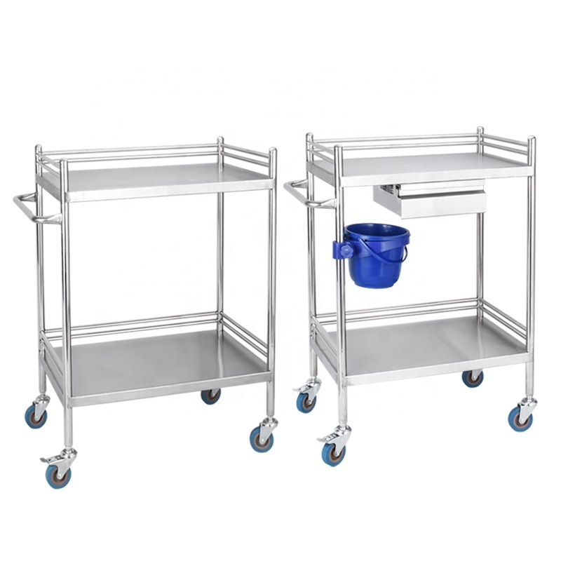 hospital furniture record trolley rolling trolley with drawers hospital trolley