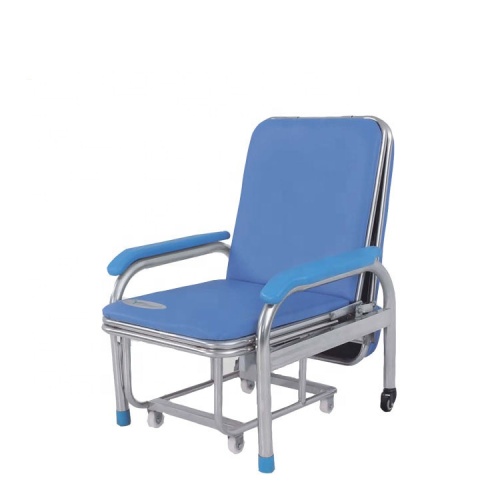 Hospital furniture clinic equipment stainless steel attendant chair