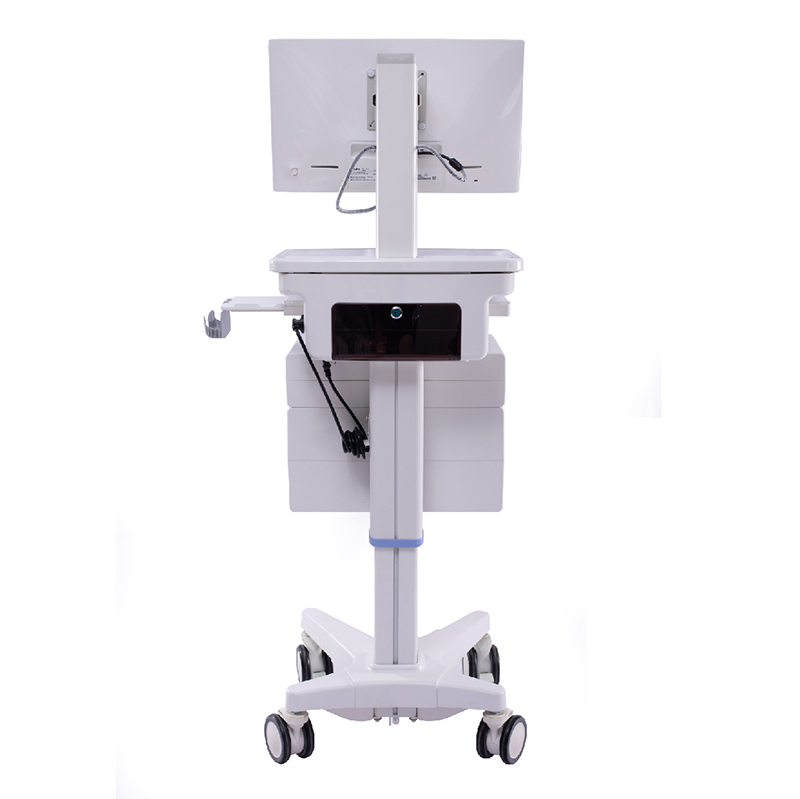 Factory Price Height Adjustable Hospital Computer Cart Mobile Medical Trolley