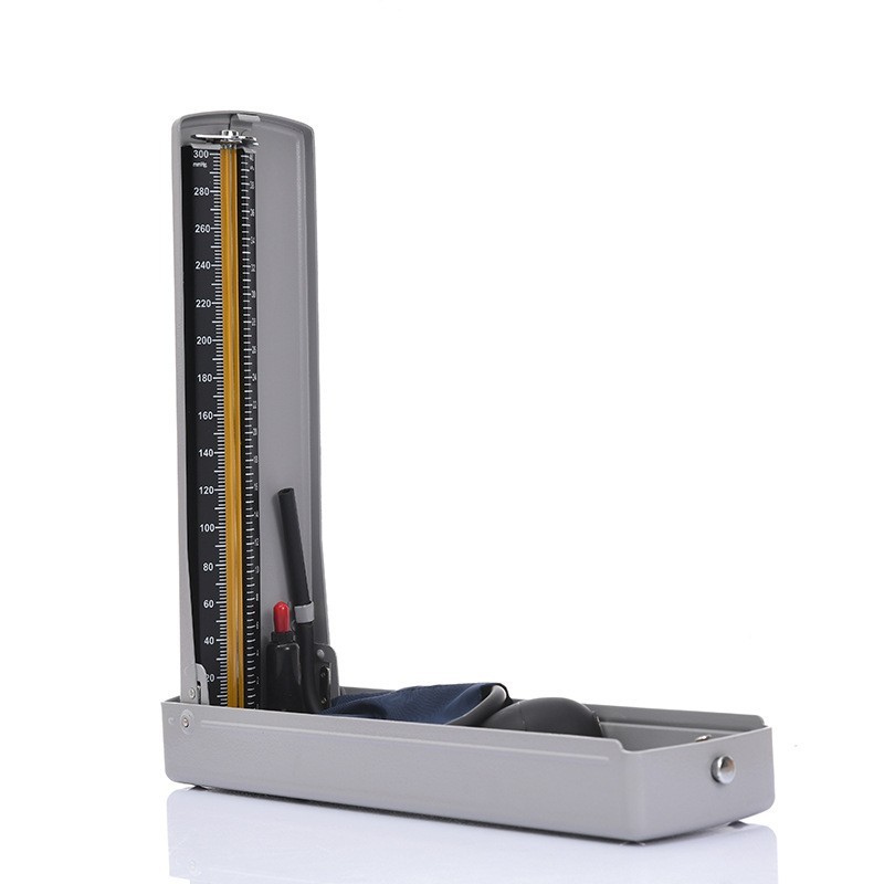 Old man arm type mercury column old blood pressure meter
