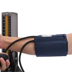 Old man arm type mercury column old blood pressure meter