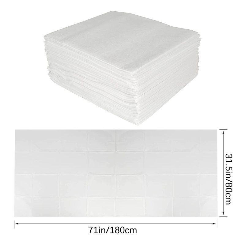 Overmonup 20PCS Disposable Spa Sheets, Massage Sheets, Beauty Salon Waterproof and Oilproof Bed Cover Non-woven Fabric