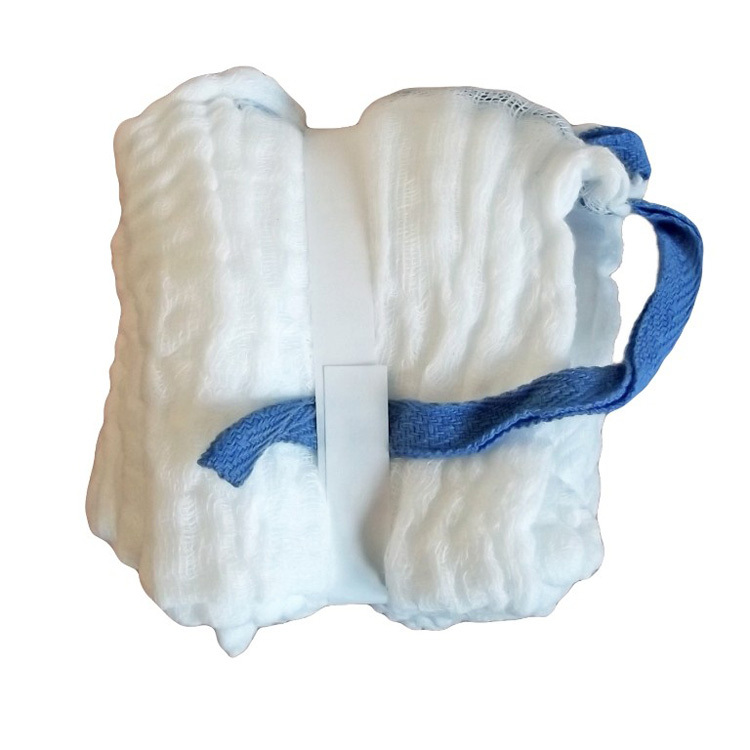 Customized surgical gauze lap sponge abdominal pack