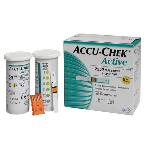 Medical Blood Test Original Accu Chek Active 50 Test Strips