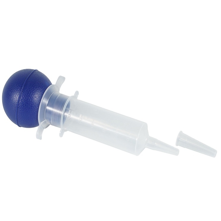 High Quality Sterile ear nasal wound dental disposable 60cc plastic large bulb piston irrigation syringe